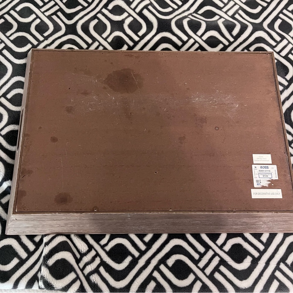 Farmhouse "Home Sweet Home" Wooden Decorative Tray - Rustic Large - Picture 5 of 14